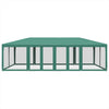 Vidaxl partytent met 12 mesh zijwanden 8x4 m hdpe groen