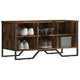 Vidaxl schoenenkast 90x38x45,5 cm bewerkt hout gerookt eikenkleurig