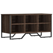 Vidaxl schoenenkast 90x38x45,5 cm bewerkt hout bruin eikenkleurig - afbeelding 2