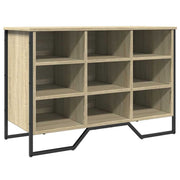 Vidaxl schoenenkast 90x38x61,5 cm bewerkt hout sonoma eikenkleurig - afbeelding 2