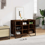 Vidaxl schoenenkast 90x38x61,5 cm bewerkt hout gerookt eikenkleurig - afbeelding 3