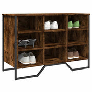 Vidaxl schoenenkast 90x38x61,5 cm bewerkt hout gerookt eikenkleurig - afbeelding 1