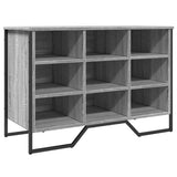 Vidaxl schoenenkast 90x38x61,5 cm bewerkt hout grijs sonoma eikenkleur - afbeelding 2
