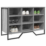 Vidaxl schoenenkast 90x38x61,5 cm bewerkt hout grijs sonoma eikenkleur - afbeelding 1