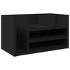 Vidaxl bureau organiser 44,5x24x25 cm bewerkt hout zwart