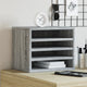 Vidaxl bureau organiser 36x26x29,5 cm bewerkt hout grijs sonoma eiken