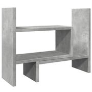 Vidaxl bureau organiser 38,5x17x39 cm bewerkt hout betongrijs - afbeelding 2