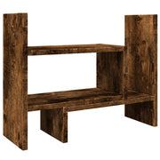 Vidaxl bureau organiser 38,5x17x39 cm bewerkt hout gerookt eikenkleur - afbeelding 2