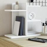 Vidaxl bureau organiser 42x21,5x42 cm bewerkt hout wit - afbeelding 1