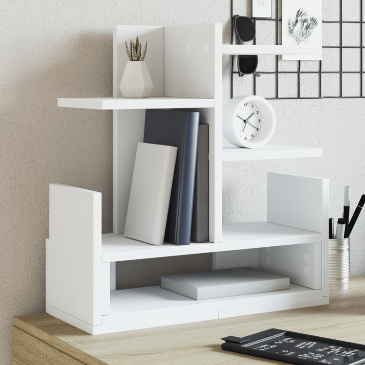 Vidaxl bureau organiser 49x20x52,5 cm bewerkt hout wit