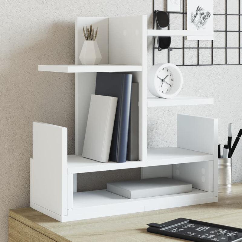 Vidaxl bureau organiser 49x20x52,5 cm bewerkt hout wit