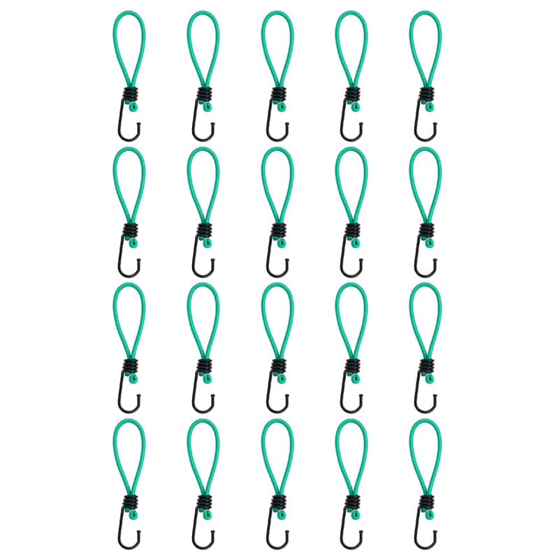 Vidaxl spanelastieken met haken 20 st 15 cm