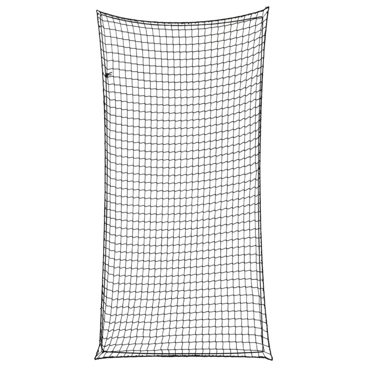 Vidaxl aanhangwagennet elastisch touw 4x2 m polypropeen zwart