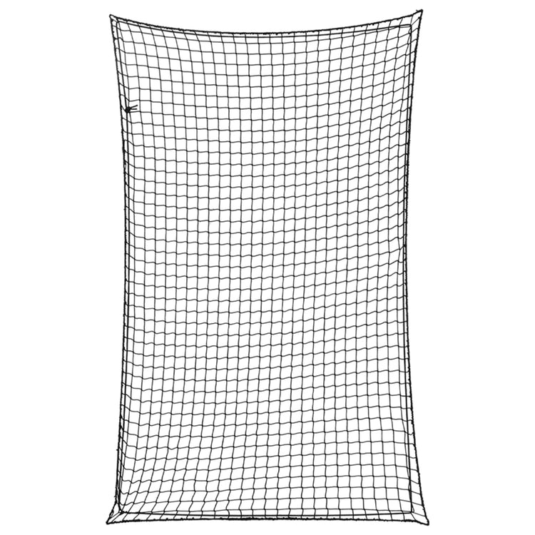 Vidaxl aanhangwagennet elastisch touw 4x2,5 m polypropeen zwart