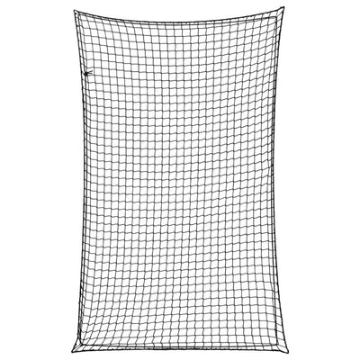 Vidaxl aanhangwagennet elastisch touw 4x2,5 m polypropeen zwart