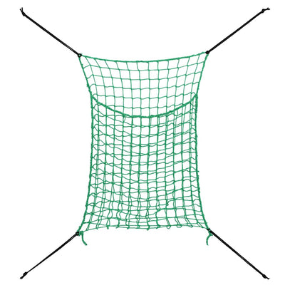 Vidaxl hooinetten 2 st 90x60 cm rechthoekig polypropeen groen