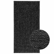 Vidaxl vloerkleed zizur binnen en buiten 60x110 cm jute look antraciet - afbeelding 1