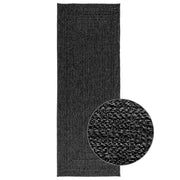 Vidaxl vloerkleed zizur binnen en buiten 80x200 cm jute look antraciet - afbeelding 2