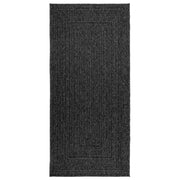 Vidaxl vloerkleed zizur binnen en buiten 100x200cm jute look antraciet - afbeelding 3