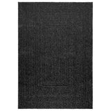 Vidaxl vloerkleed zizur binnen en buiten 120x170cm jute look antraciet - afbeelding 3