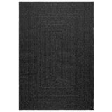 Vidaxl vloerkleed zizur binnen en buiten 140x200cm jute look antraciet - afbeelding 3