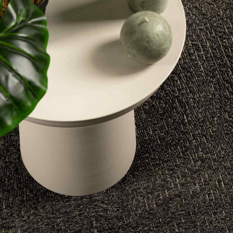 Vidaxl vloerkleed zizur binnen en buiten 140x200cm jute look antraciet