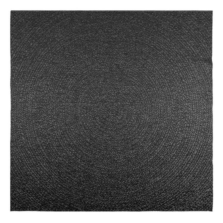 Vidaxl vloerkleed zizur binnen en buiten 200x200cm jute look antraciet