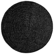 Vidaxl vloerkleed zizur binnen en buiten ø 90 cm jute look antraciet - afbeelding 3