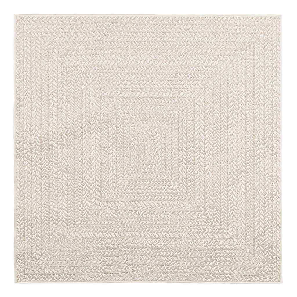 Vidaxl vloerkleed zizur room binnen en buiten 120x120 cm jute look