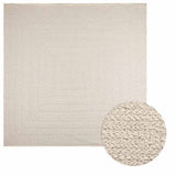Vidaxl vloerkleed zizur room binnen en buiten 240x240 cm jute look - afbeelding 1