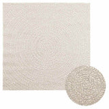 Vidaxl vloerkleed zizur room binnen en buiten 120x120 cm jute look - afbeelding 1