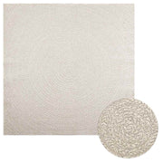 Vidaxl vloerkleed zizur room binnen en buiten 200x200 cm jute look - afbeelding 1