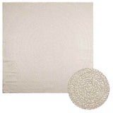 Vidaxl vloerkleed zizur room binnen en buiten 240x240 cm jute look - afbeelding 1