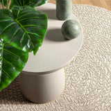 Vidaxl vloerkleed zizur crème binnen en buiten ø 90 cm jute look - afbeelding 2