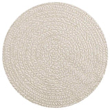 Vidaxl vloerkleed zizur crème binnen en buiten ø 90 cm jute look - afbeelding 3