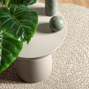 Vidaxl vloerkleed zizur crème binnen en buiten ø 120 cm jute look - afbeelding 2