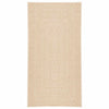Vidaxl vloerkleed zizur beige binnen en buiten 60x110 cm jute look