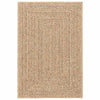 Vidaxl vloerkleed zizur beige binnen en buiten 100x200 cm jute look