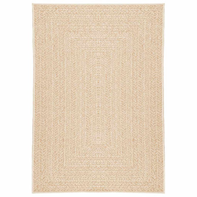 Vidaxl vloerkleed zizur beige binnen en buiten 120x170 cm jute look