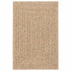 Vidaxl vloerkleed zizur beige binnen en buiten 140x200 cm jute look