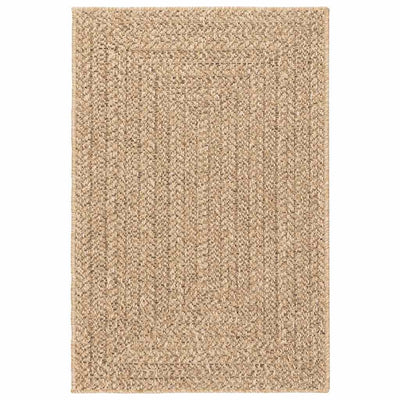 Vidaxl vloerkleed zizur beige binnen en buiten 140x200 cm jute look