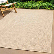 Vidaxl vloerkleed zizur beige binnen en buiten 200x200 cm jute look - afbeelding 3