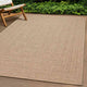 Vidaxl vloerkleed zizur beige binnen en buiten 200x290 cm jute look