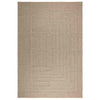 Vidaxl vloerkleed zizur beige binnen en buiten 240x340 cm jute look