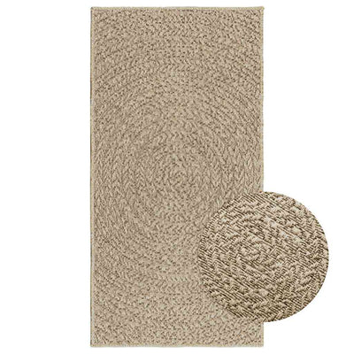 Vidaxl vloerkleed zizur beige binnen en buiten 60x110 cm jute look