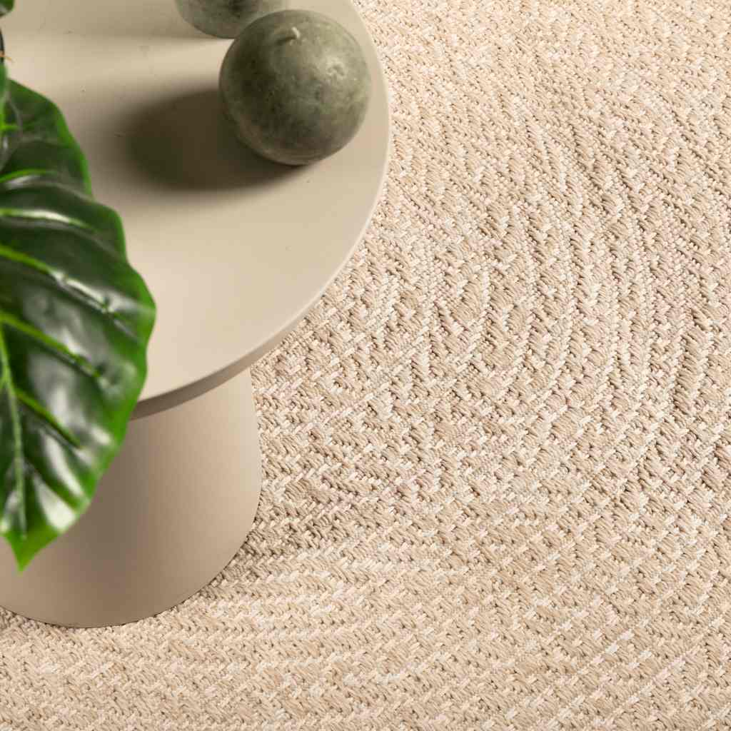 Vidaxl vloerkleed zizur beige binnen en buiten 80x150 cm jute look