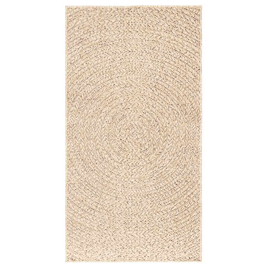 Vidaxl vloerkleed zizur beige binnen en buiten 80x150 cm jute look