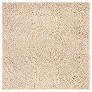 Vidaxl vloerkleed zizur beige binnen en buiten 120x120 cm jute look - afbeelding 2