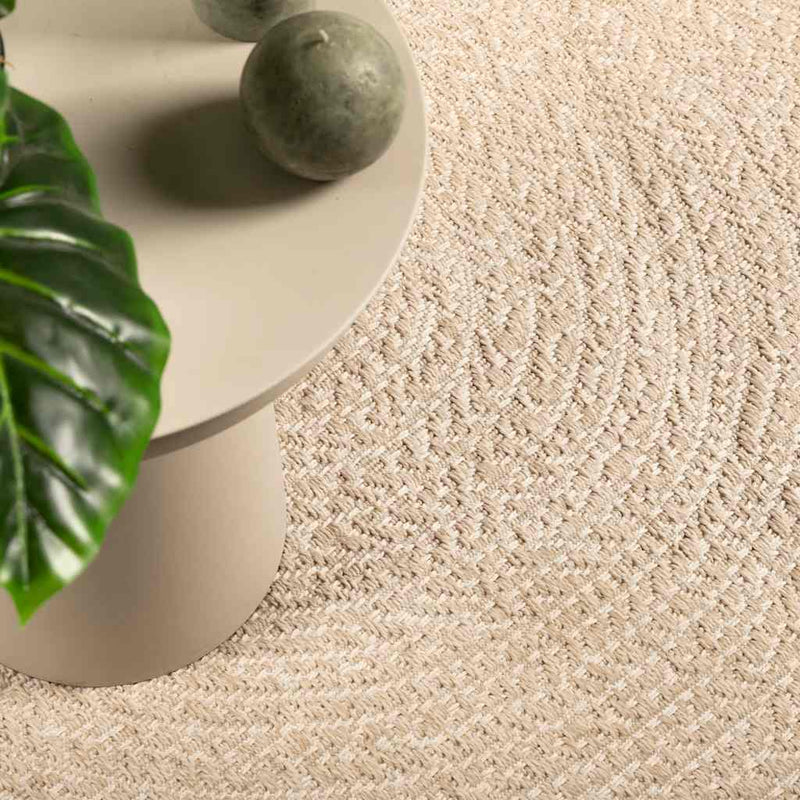 Vidaxl vloerkleed zizur beige binnen en buiten 120x170 cm jute look