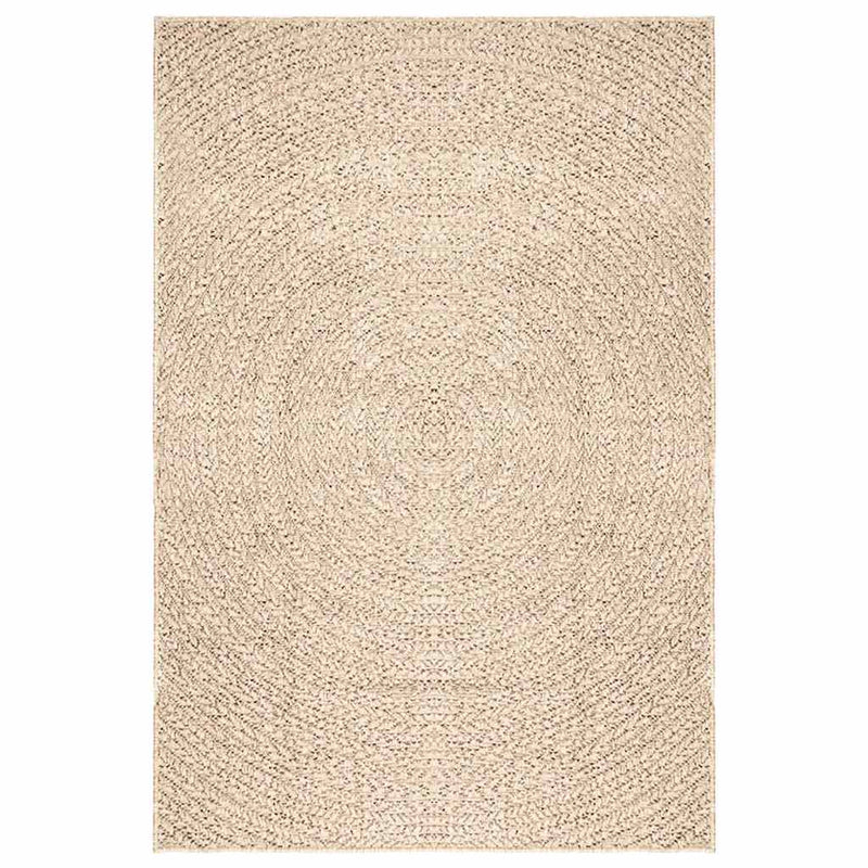 Vidaxl vloerkleed zizur beige binnen en buiten 140x200 cm jute look
